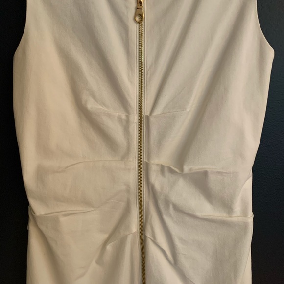 Ecetera White Ruffle Dress Size 6 - Picture 2 of 3